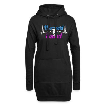 Escouade des sirènes Meerjungfrau - Sweat-shirt à capuche long Femme - noir - Devant