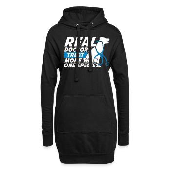 Tierarzt Veterinär Spruch Tierarztpraxis - Hoodie-Kleid - Schwarz - Vorne