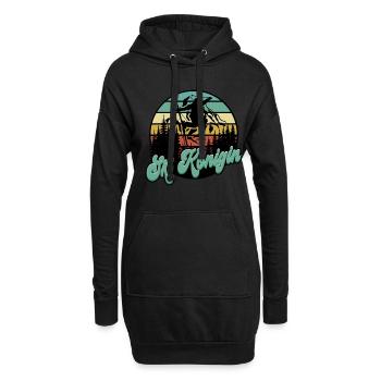 Skifahren Ski Frauen - Hoodie-Kleid - Schwarz - Vorne