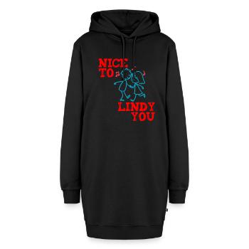 Danse swing Lindy Hop Nice to Lindy you - Sweat-shirt à capuche long Femme - noir - Devant