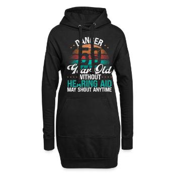 59 Birthday Idea Humor May Shout Funny 59 Year Old - Hoodie-Kleid - Schwarz - Vorne