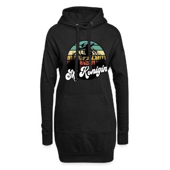 Skifahren Ski Frauen - Hoodie-Kleid - Schwarz - Vorne