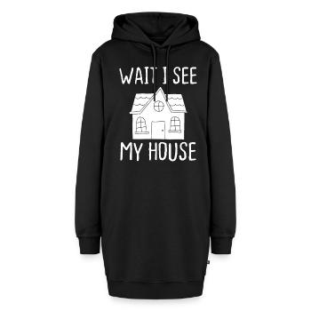 Housewarming New House Proud New Homeowner - Hoodie-Kleid - Schwarz - Vorne