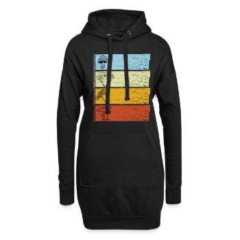 Cueilleur de champignons vintage Mushroom Finder - Sweat-shirt à capuche long Femme - noir - Devant
