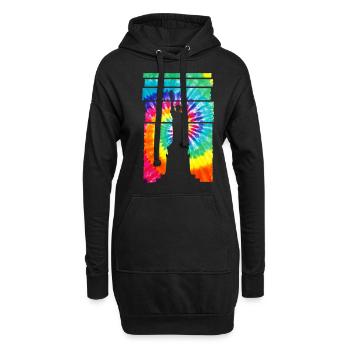 Statue de la Liberté souvenir de New York - Sweat-shirt à capuche long Femme - noir - Devant
