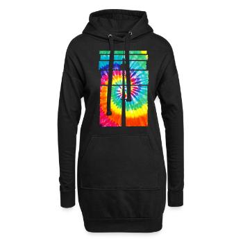 Berlin Souvenir Fernsehturm - Hoodie-Kleid - Schwarz - Vorne