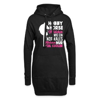 Hobby Horse Hobby Horsing Girls - Sweat-shirt à capuche long Femme - noir - Devant
