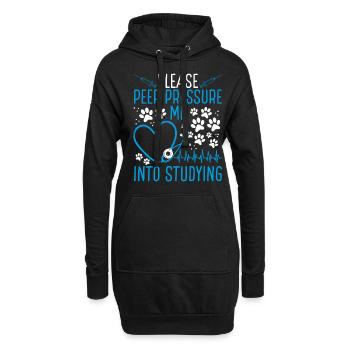 Future Veterinarian School Graduation Technician - Hoodie-Kleid - Schwarz - Vorne