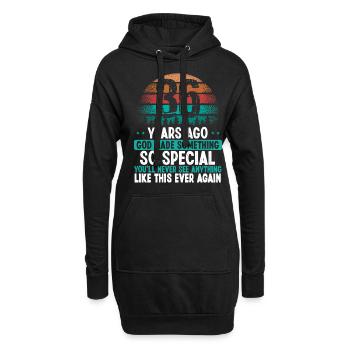 36 Anniversaire Dieu a fait quelque chose de spécial 36 ans - Sweat-shirt à capuche long Femme - noir - Devant
