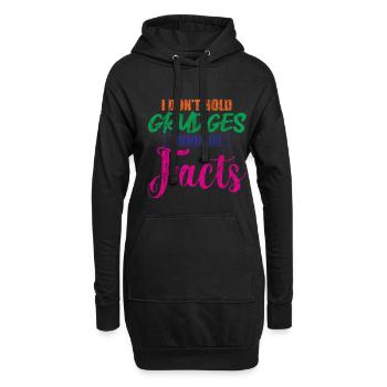 I Don't Hold Grudges, I Remember Facts 2 - Hoodie-Kleid - Schwarz - Vorne