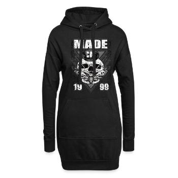 Fabriqué en 1999 Vintage Retro Limited Edition - Sweat-shirt à capuche long Femme - noir - Devant