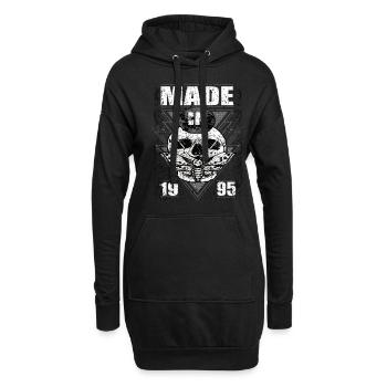 Fabriqué en 1995 Vintage Retro Limited Edition - Sweat-shirt à capuche long Femme - noir - Devant
