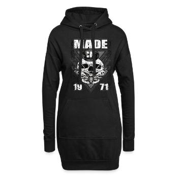 Fabriqué en 1971 Vintage Retro Limited Edition - Sweat-shirt à capuche long Femme - noir - Devant