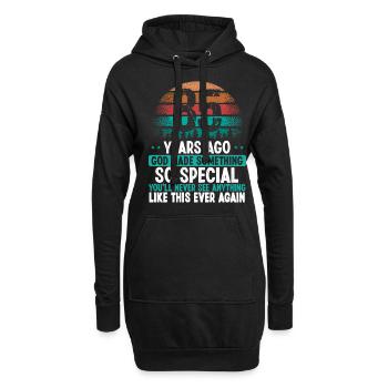 85 Anniversaire Dieu a fait quelque chose de spécial 85 ans - Sweat-shirt à capuche long Femme - noir - Devant