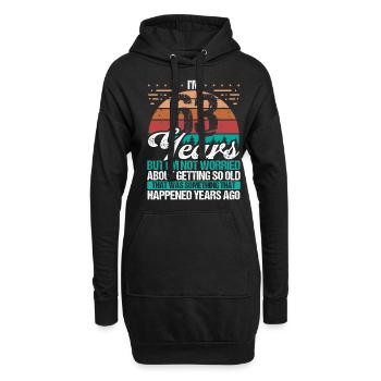 63 Years Old Sarcasm Humor Old Funny 63 Birthday - Hoodie-Kleid - Schwarz - Vorne