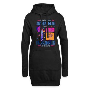 Pilzsammler Pilz Sucher - Hoodie-Kleid - Schwarz - Vorne