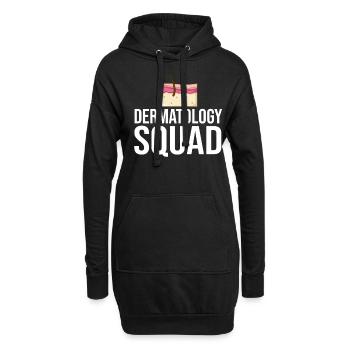Dermatologie Hautpflege Haut Medizin Erkrankung - Hoodie-Kleid - Schwarz - Vorne