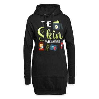 Dermatologie Hautpflege Haut Medizin Erkrankung - Hoodie-Kleid - Schwarz - Vorne