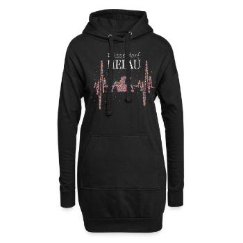 Düsseldorf Helau Karneval Fasching Düsseldorfer - Hoodie-Kleid - Schwarz - Vorne