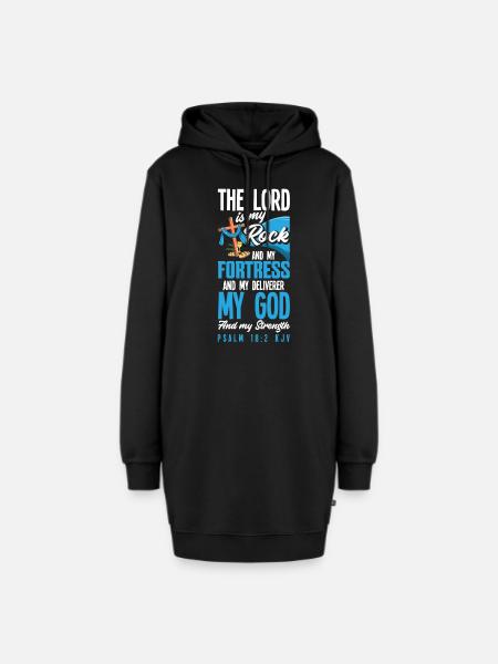 Jesus Christus Christ Religion Religiös - Hoodie-Kleid - Schwarz