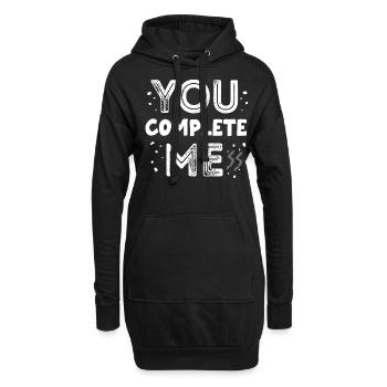 Tu m’aschèves, chaos - Sweat-shirt à capuche long Femme - noir - Devant