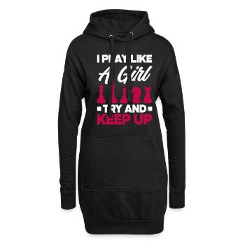 Funny Chess Player Chess Player Gift - Hoodie Dress - black - Front