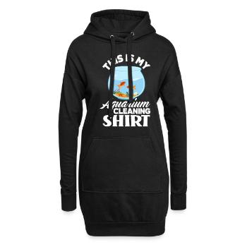 Lustiges Aquarist Aquarianer Aquarium Geschenk - Hoodie-Kleid - Schwarz - Vorne