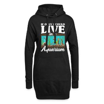 Drôle Aquarist Aquarist Aquarium Cadeau - Sweat-shirt à capuche long Femme - noir - Devant