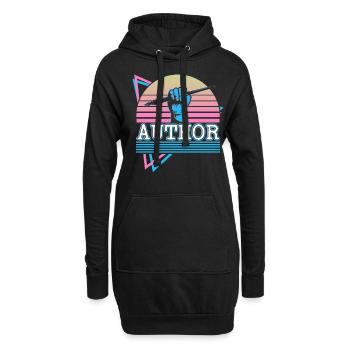Autorin Schriftstellerin Literatur Romanautorin Dr - Hoodie-Kleid - Schwarz - Vorne