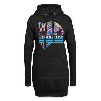 Jardin d’Eden Adam et Eve Christian - Sweat-shirt à capuche long Femme - noir - Devant