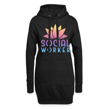 School Social Work Month - Hoodie Dress - black - Front