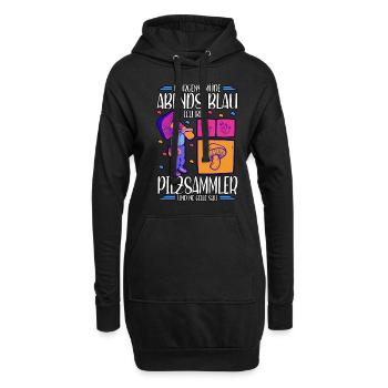 Pilzsammler Pilz Sucher - Hoodie-Kleid - Schwarz - Vorne