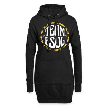 ESOL Teacher Crew Squad Rainbow Retour à l’école - Sweat-shirt à capuche long Femme - noir - Devant
