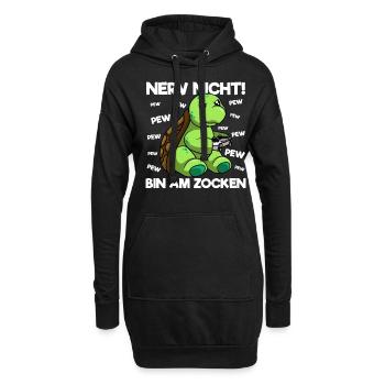 Nerve not to gamble Gaming Turtle - Hoodie Dress - black - Front