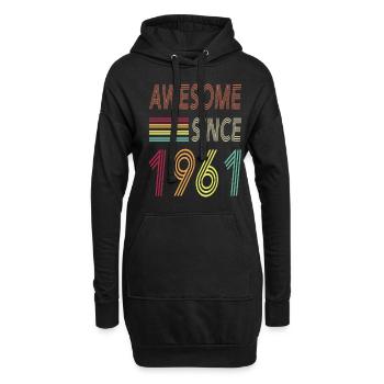 Awesome since 2016 - Hoodie-Kleid - Schwarz - Vorne