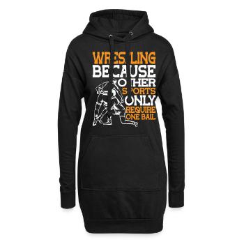 Lutte Autres sports ne nécessite qu’une seule balle 2 - Sweat-shirt à capuche long Femme - noir - Devant