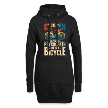 Lustige Radfahrer Radfahrer Fahrrad Fahrrad Berg - Hoodie-Kleid - Schwarz - Vorne