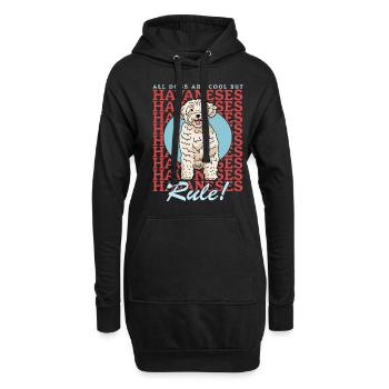 Chiens havanais Dog Owner Gift - Sweat-shirt à capuche long Femme - noir - Devant