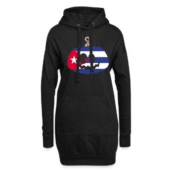 Hongrie Halloween Citrouille - Sweat-shirt à capuche long Femme - noir - Devant