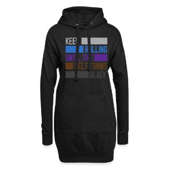 Jiu Jitsu Jiu Jitsu Jiu Jitsu - Hoodie-Kleid - Schwarz - Vorne