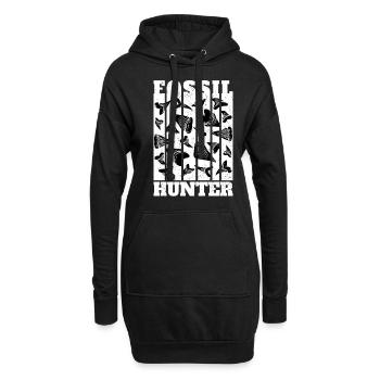 Paläontologie Paläontologe Fossil Hunter - Hoodie-Kleid - Schwarz - Vorne