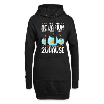 Aquarianer - Hoodie-Kleid - Schwarz - Vorne