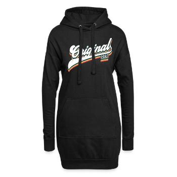 1982 Geburtstag - Hoodie-Kleid - Schwarz - Vorne