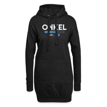 Onkel lädt - Hoodie-Kleid - Schwarz - Vorne
