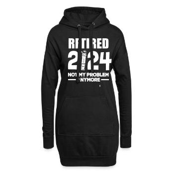 Lustiges Golfen Golf Golfer Geschenk Rente 2024 - Hoodie-Kleid - Schwarz - Vorne