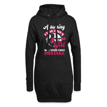 Lustiges Boxen Boxer Geschenk - Hoodie-Kleid - Schwarz - Vorne