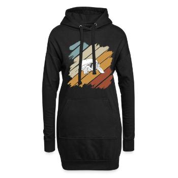 Tortue Détendue Chill Mer Océan Plage - Sweat-shirt à capuche long Femme - noir - Devant