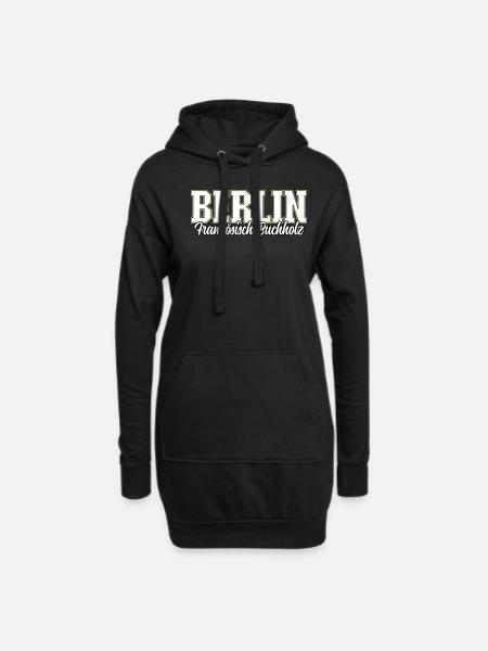 Berlin Französisch Buchholz - Hoodie-Kleid - Schwarz