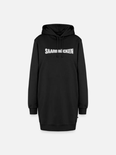 Saarbrücken - Hoodie-Kleid - Schwarz