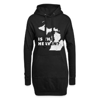 Land Map America State Home Heaven Michigan - Hoodie-Kleid - Schwarz - Vorne